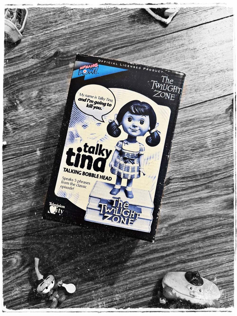 Bif Bang Pow! The Twilight Zone Talky Tina Talking Bobblehead-( Works!)